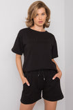 Summer Blouse and Shorts Set with Front Inscription