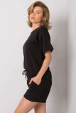 Summer Blouse and Shorts Set with Front Inscription