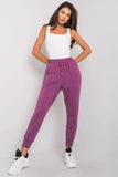 Elastic Waist Sweatpants with Side Pockets and Welts
