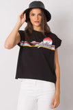 Printed Round Neck Short Sleeve T-Shirt - 100% Cotton