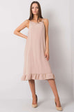 Everyday Frill Hem Summer Dress with Shoulder Straps