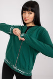 Zippered Long-Sleeve Sweatshirt with Side Pockets