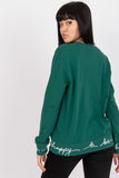 Zippered Long-Sleeve Sweatshirt with Side Pockets