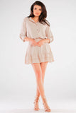 Classic Light Shirt with Pocket and Decorative Buttons