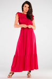 Frilled Maxi Skirt with Elastic Waist - Summer Essential