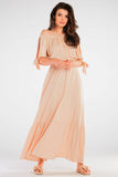 Frill Maxi Skirt with Elastic Waist - Summer Essential