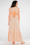 Frill Maxi Skirt with Elastic Waist - Summer Essential