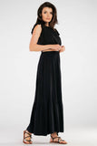 Frill Maxi Skirt with Elastic Waist - Perfect for Summer