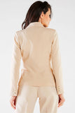 Lightly Tailored Double-Breasted Jacket with Golden Buttons