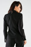 Lightly Tailored Double-Breasted Jacket with Golden Buttons