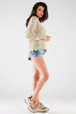 Timeless Long Sleeve Ladies Sweater with Ribbed Sleeves