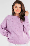 Loose-Fitting Boat Neck Sweater for Summer Evenings
