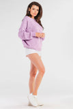 Loose-Fitting Boat Neck Sweater for Summer Evenings