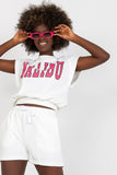 Stylish Blouse and Shorts Tracksuit Set with Pockets
