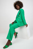 Stylish Buttoned Ladies' Jacket with Lining and Shoulder Cushions