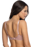 Lace Soft Bra with Geometric Pattern and Underwire Support
