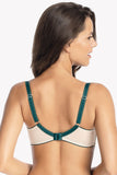Elegant Embroidered Mesh Cups with Underwire and Bow