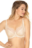 Elegant Semi-Padded Lace and Tulle Mesh Bra