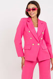 Stylish Buttoned Ladies' Jacket with Lining and Cushions