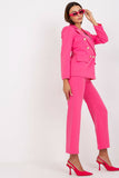 Stylish Buttoned Ladies' Jacket with Lining and Cushions