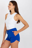 High-Waisted Sweatshorts with Drawstring and Pockets