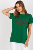 Embroidered Short Sleeve Straight Cut T-Shirt