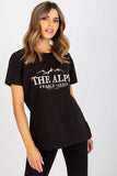 Embroidered Short Sleeve Straight Cut T-Shirt