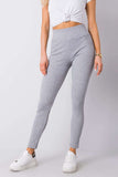 High-Waist Ribbed Fabric Leggings for Versatile Styling