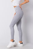 High-Waist Ribbed Fabric Leggings for Versatile Styling
