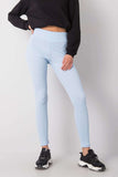 High-Waisted Ribbed Fabric Leggings for Versatile Styling