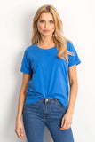Versatile Ladies Cotton Short Sleeve Round Neck T-Shirt
