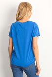 Versatile Ladies Cotton Short Sleeve Round Neck T-Shirt