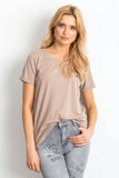Comfortable Ladies Short Sleeve Round Neck T-Shirt