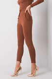 Tapered Sweatpants with Waist Tie and Side Pockets