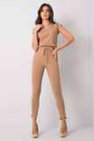 Tapered Sweatpants with Tie Waist and Side Pockets