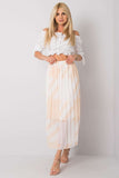 Patterned Pleated Skirt with Elastic Waistband for Summer