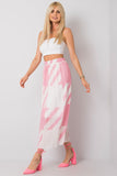 Patterned Pleated Skirt with Elastic Waistband for Summer