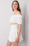 Summer Short Skirt with Wide Elastic Waistband