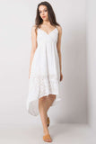 Summer Dress with Sweetheart Neckline & Asymmetrical Hem