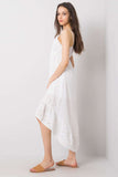 Summer Dress with Sweetheart Neckline & Asymmetrical Hem