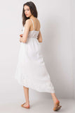 Summer Dress with Sweetheart Neckline & Asymmetrical Hem
