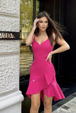 Charming Frill Dress with Delicate Straps in Spring Colors