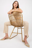 Ribbed Top and High-Waist Long Pants Set