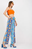 High-Waist Wide Leg Women's Pants with Elastic Waistband