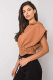 Loose Fit Hooded Ladies' Sweatshirt with Short Sleeves