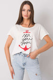 Stylish Short Sleeve Ladies' T-Shirt with Decorative Print