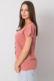Decorative Print Short Sleeve Ladies' T-Shirt