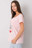 Stylish Short Sleeve T-Shirt with Decorative Print