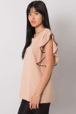 Frill Sleeve Round Neck Blouse for Every Occasion
