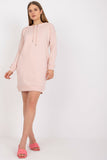 Long-Sleeved Tracksuit Dress with Tie-Up Neckline